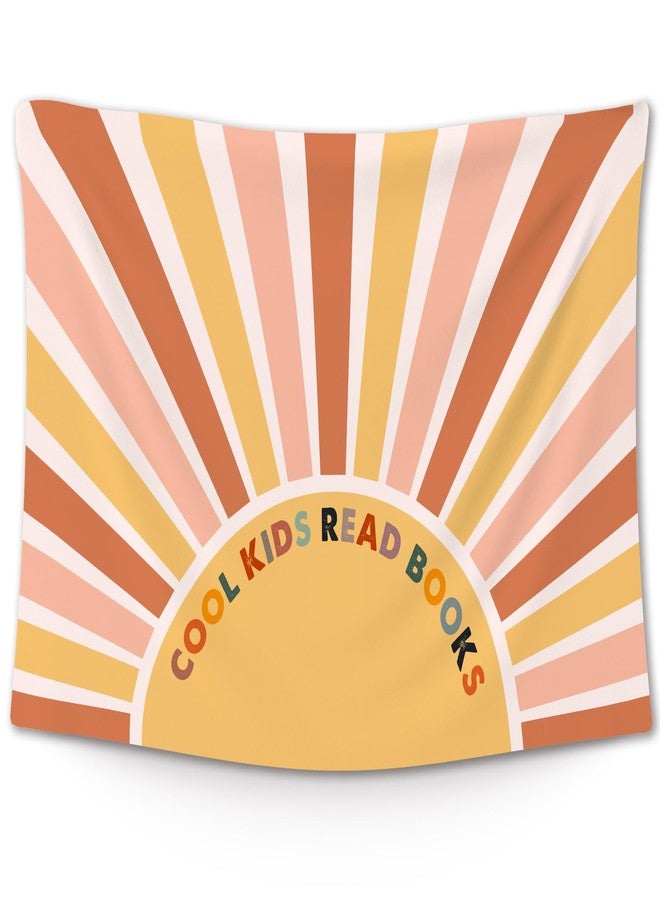 XLDLIOO Boho Abstract Sunshine Cool Kids Read Books Classroom Tapestry, Classroom Wall Tapestry Hanging, Kids Tapestries Decor Art for Reading Room Corner Nook Library Classroom 40x30in - Image 1